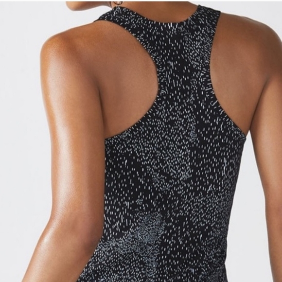 Fabletics Speckled Black Athletic Tank Top - Picture 2 of 11